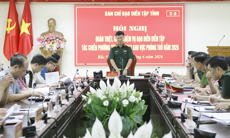  Bắc Ninh quán triệt, giao nhiệm vụ đạo diễn diễn tập tác chiến phường Từ Sơn trong khu vực phòng thủ