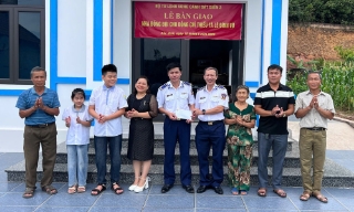  Bộ Tư lệnh Vùng Cảnh sát biển 3 bàn giao "Nhà đồng đội” cho Thiếu tá Lê Đình Vũ