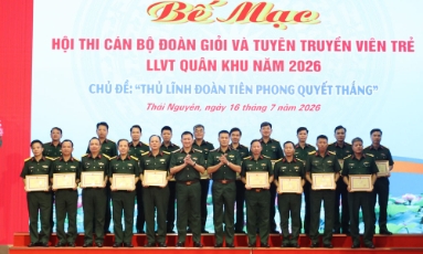  Bắc Ninh đoạt giải Nhì Hội thi Cán bộ Đoàn giỏi và Tuyên truyền viên trẻ cấp Quân khu năm 2026