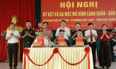  Bắc Ninh: Phường Hạp Lĩnh ra mắt mô hình "Làng Quân - Dân"