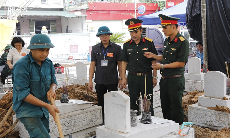  Bắc Ninh: Kiểm tra công tác lấy mẫu ADN hài cốt liệt sĩ tại phường Tự Lạn