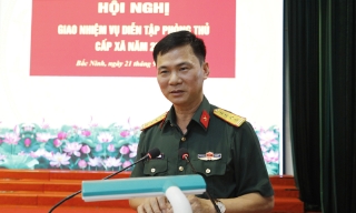 Ban Chỉ đạo diễn tập thành phố Bắc Ninh giao nhiệm vụ diễn tập chiến đấu phòng thủ cấp xã năm 2026