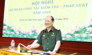 Trung ương Hội Cựu chiến binh Việt Nam tập huấn công tác kiểm tra - pháp luật năm 2026 tại Bắc Ninh