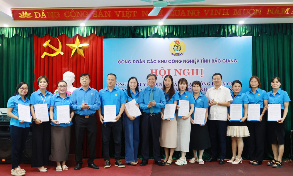  Bắc Giang: Thành lập 12 công đoàn cơ sở trong KCN tỉnh