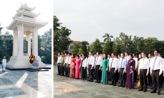 Bắc Ninh: Các đồng chí lãnh đạo tỉnh dâng hương tưởng niệm các bậc tiền nhân và các Anh hùng liệt sĩ