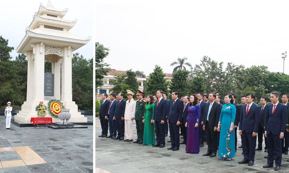  Bắc Ninh: Đoàn đại biểu dự Đại hội Thi đua yêu nước tỉnh dâng hương tưởng niệm các Anh hùng liệt sĩ