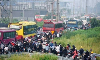 Lắp đặt hệ thống camera phạt nguội vi phạm giao thông trên tuyến đường gom cao tốc Hà Nội - Bắc Ninh
