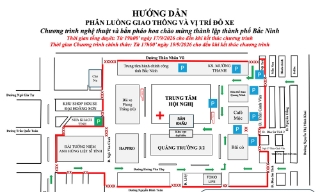 Phân luồng giao thông phục vụ Chương trình chào mừng thành lập thành phố Bắc Ninh