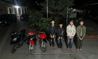 Công an phường Nếnh làm rõ nhóm thanh thiếu niên dùng hung khí cướp tài sản