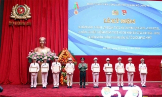 Đoàn Thanh niên Công an tỉnh Bắc Ninh đón nhận Bằng khen của Bộ trưởng Bộ Công an 