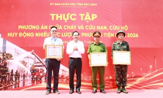 Bắc Ninh: Huy động gần 1 nghìn người thực tập chữa cháy và cứu nạn, cứu hộ