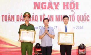 Phó Chủ tịch UBND tỉnh Đào Quang Khải dự Ngày hội toàn dân bảo vệ an ninh Tổ quốc xã Tam Tiến
