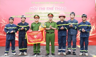 Bắc Ninh: Sôi nổi Hội thi thể thao nghiệp vụ chữa cháy và cứu nạn, cứu hộ