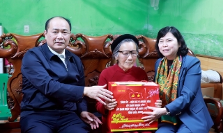 Phó Chủ tịch Thường trực HĐND tỉnh Trần Thị Hằng thăm, tặng quà Tết tại xã Tiên Lục và Bệnh viện Sức khỏe tâm thần Bắc Ninh số 1