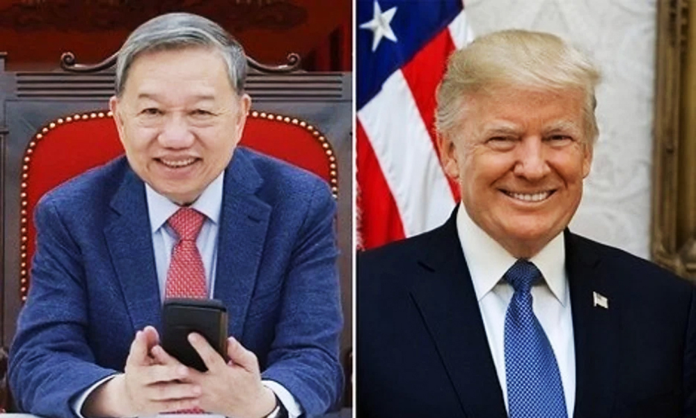  Tổng Bí thư Tô Lâm điện đàm với Tổng thống Donald Trump về kết quả đàm phán thuế quan
