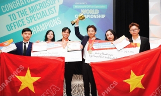 Đội tuyển Việt Nam giành Huy chương Vàng cuộc thi tin học văn phòng thế giới