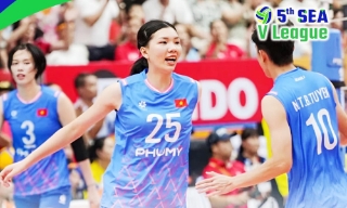 Bóng chuyền nữ Việt Nam thắng trận thứ hai ở SEA V-League