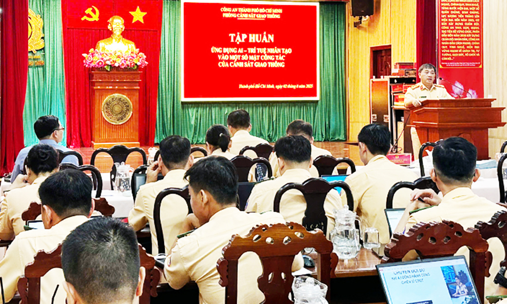 Cảnh sát Giao thông Công an Thành phố Hồ Chí Minh đưa AI vào công tác nghiệp vụ