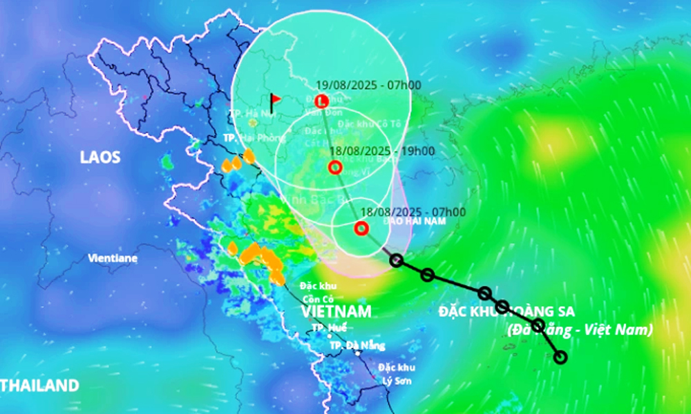  Áp thấp nhiệt đới vào vịnh Bắc Bộ