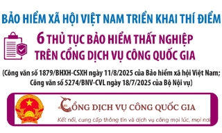 Bảo hiểm xã hội Việt Nam triển khai thí điểm 6 thủ tục bảo hiểm thất nghiệp trên Cổng Dịch vụ công quốc gia