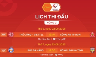 Lịch thi đấu vòng 2 V-League 2025/2026