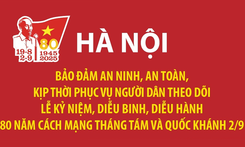  Bảo đảm an ninh, an toàn, kịp thời phục vụ người dân theo dõi Lễ kỷ niệm, diễu binh, diễu hành A80