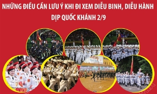 Những điều cần lưu ý khi đi xem diễu binh, diễu hành dịp Quốc khánh 2/9