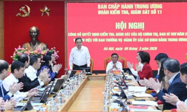  Triển khai quyết định kiểm tra, giám sát đối với Ban Thường vụ Đảng ủy các cơ quan Đảng Trung ương