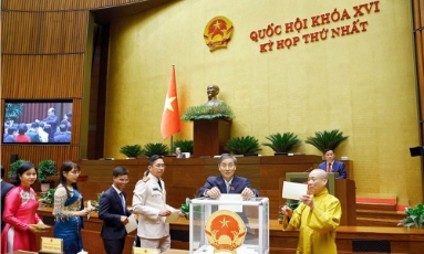  Thông qua Nghị quyết bầu ông Trần Thanh Mẫn làm Chủ tịch Quốc hội khóa XVI