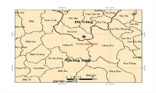 Liên tiếp xảy ra 5 trận động đất ở thành phố Đà Nẵng và tỉnh Quảng Ngãi