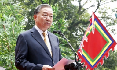  Tổng Bí thư, Chủ tịch nước Tô Lâm: Tiếp nối truyền thống dựng nước và giữ nước, xây dựng đất nước giàu mạnh, phồn vinh, văn minh, hạnh phúc