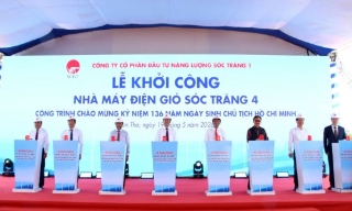 Cần Thơ khởi công 2 dự án điện gió hơn 23.000 tỷ đồng