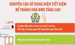 Khuyến cáo sử dụng điện tiết kiệm để tránh hóa đơn tăng cao