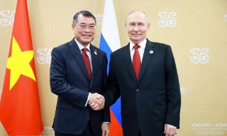 Thủ tướng Chính phủ Lê Minh Hưng hội kiến Tổng thống Nga Vladimir Putin
