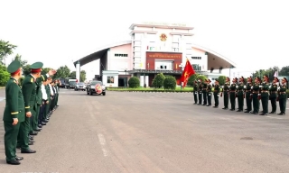 Lễ đón 62 hài cốt liệt sỹ Việt Nam hy sinh tại Campuchia về nước