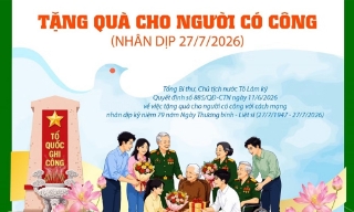 Tặng quà cho người có công với cách mạng dịp 27/7