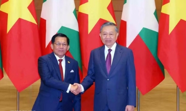  Tổng Bí thư, Chủ tịch nước Tô Lâm hội đàm với Tổng thống Myanmar Min Aung Hlaing