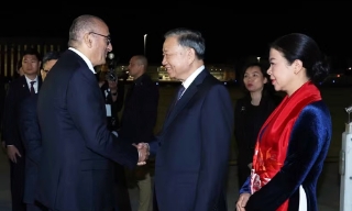 Tổng Bí thư, Chủ tịch nước Tô Lâm bắt đầu thăm chính thức Cộng hòa Pháp