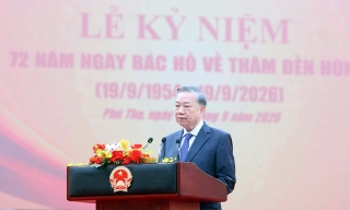 Toàn văn phát biểu của Tổng Bí thư, Chủ tịch nước Tô Lâm tại lễ khánh thành Tượng đài “Bác Hồ với Ngày hội non sông”