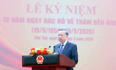  Toàn văn phát biểu của Tổng Bí thư, Chủ tịch nước Tô Lâm tại lễ khánh thành Tượng đài “Bác Hồ với Ngày hội non sông”