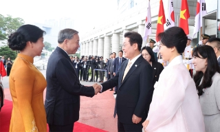 Lễ đón Tổng Bí thư Tô Lâm và Phu nhân thăm cấp Nhà nước Đại Hàn Dân quốc