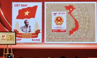  Phát hành bộ tem kỷ niệm 80 năm Quốc khánh