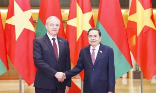 Chủ tịch Quốc hội Trần Thanh Mẫn tiếp Chủ tịch Hạ viện Quốc hội Belarus Igor Sergeenko