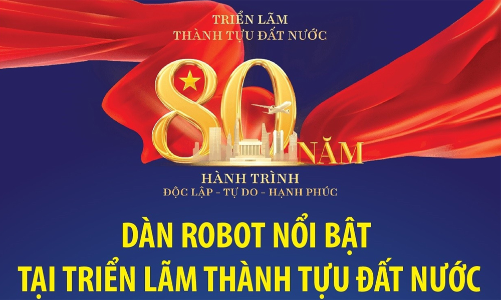  Dàn robot nổi bật tại Triển lãm thành tựu đất nước