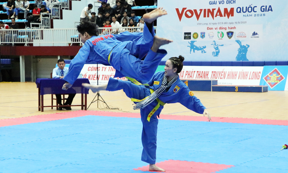  350 vận động viên dự Giải vô địch vovinam quốc gia năm 2025