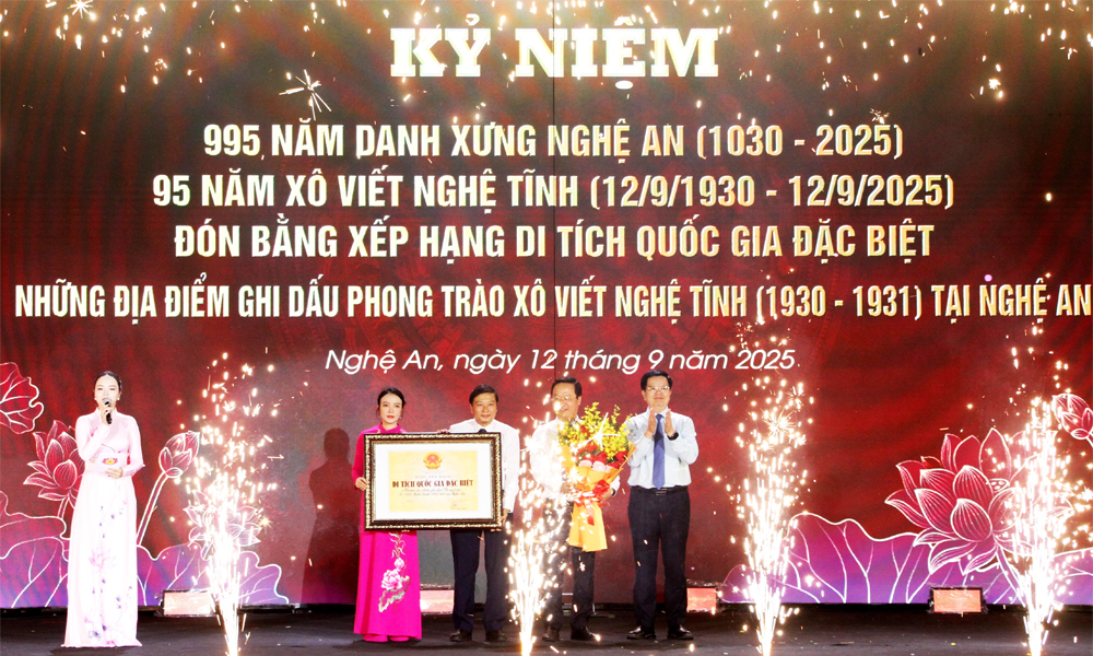  Kỷ niệm 995 năm danh xưng Nghệ An, 95 năm Xô Viết Nghệ Tĩnh