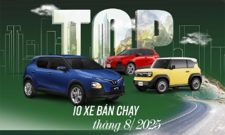 Loạt ô tô bán chạy tháng 8: Xe điện ngày càng áp đảo tại Việt Nam