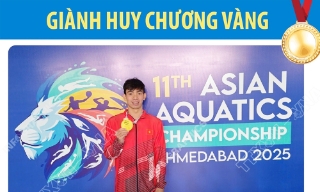 Nguyễn Huy Hoàng giành Huy chương Vàng Giải vô địch thể thao dưới nước châu Á 2025
