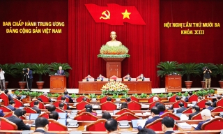Thông cáo báo chí ngày làm việc thứ nhất Hội nghị Trung ương 13, khoá XIII