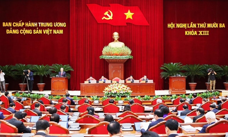  Thông cáo báo chí ngày làm việc thứ nhất Hội nghị Trung ương 13, khoá XIII